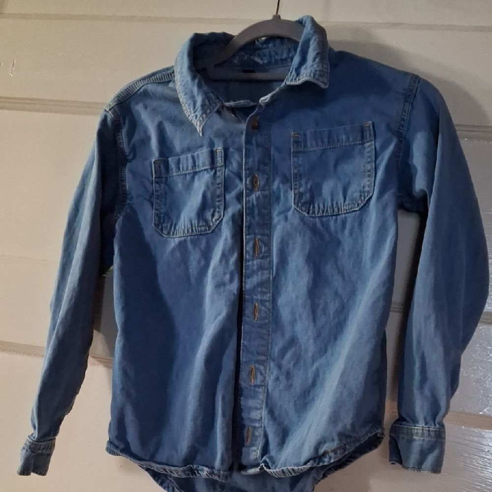 Art Class Light Blue Denim Top